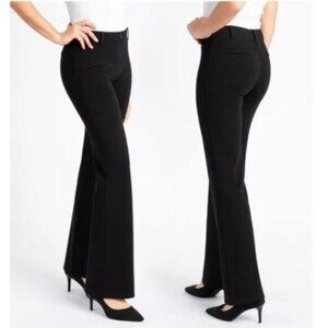 Betabrand Classic Dress Yoga Pants Bootcut in Black - M
